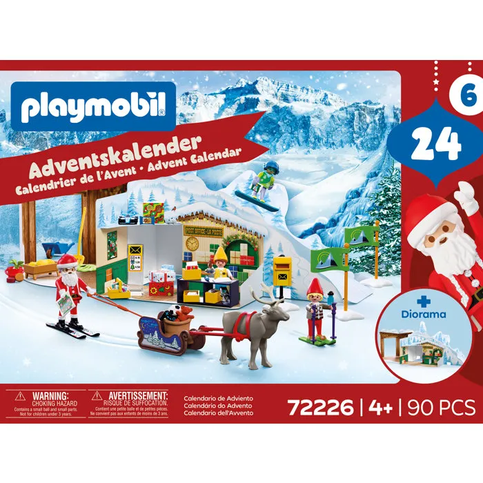 Playmobil 72226 Calendrier de l'Avent Lutin de Noël, 90 pièces
