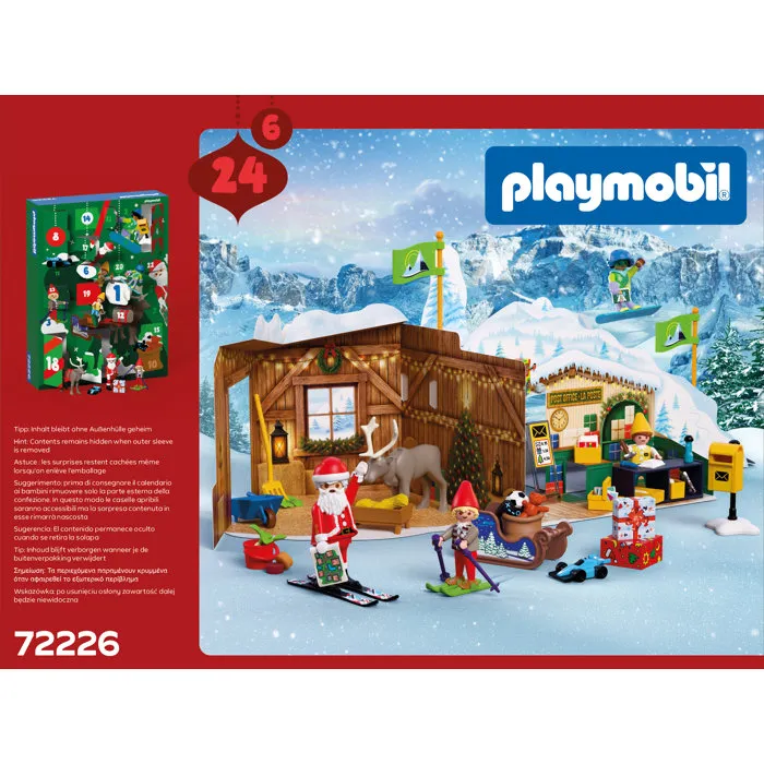 Playmobil 72226 Calendrier de l'Avent Lutin de Noël, 90 pièces