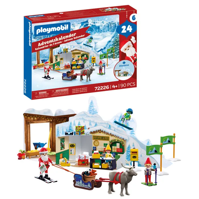 Playmobil 72226 Calendrier de l'Avent Lutin de Noël, 90 pièces