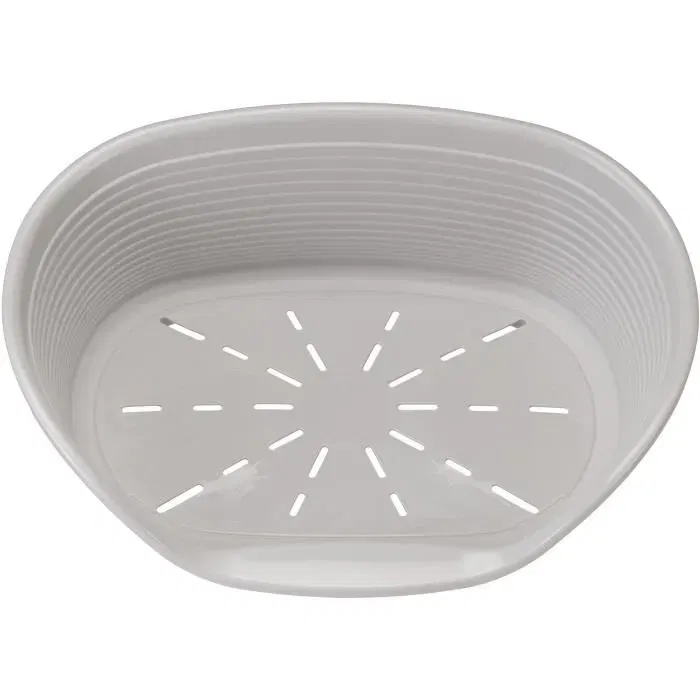 Ferplast Corbeille pour Chat et Petit Chien SIESTA DELUXE Taille 4 Gris Clair, 61.5*45*21.5 cm, Design Moderne Perforé Anti-Dérapant