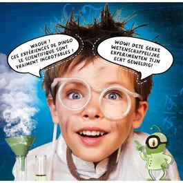 Lisciani - Crazy Science - Jeu Scientifique Dingo le Scientifique - 7 Kits Expérimentaux pour Enfants (Cristaux, Slime, Volcan) - À Partir de 8 Ans