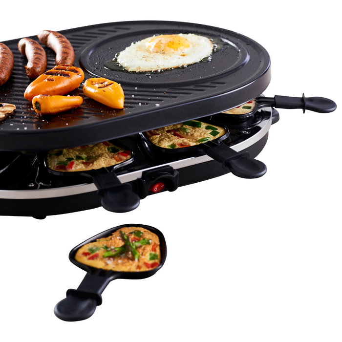 Day Raclette 8 Personnes 1200W avec Grill Antiadhésif