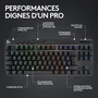 Logitech G Pro X TKL Lightspeed - Clavier mécanique sans fil gamer pour esport - Rétroéclairage - Format TKL sans pavé numérique - Switch mécanique - AZERTY - Noir