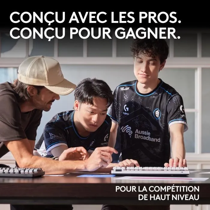 Logitech G Pro X TKL Lightspeed - Clavier mécanique sans fil gamer pour esport - Rétroéclairage - Format TKL sans pavé numérique - Switch mécanique - AZERTY - Noir Logitech G Pro X TKL Lightspeed - Clavier mécanique sans fil gamer pour esport - Rétroéclairage - Format TKL sans pavé numérique - Switch mécanique - AZERTY - Noir