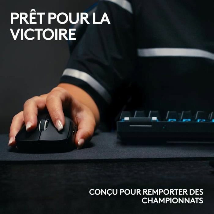 Logitech G Pro X TKL Lightspeed - Clavier Gamer Sans Fil - AZERTY - Noir