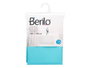 BERILO Rideau de douche transparent bleu 180x180cm