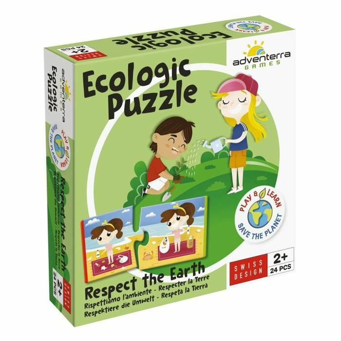 Adventerra Ecologic Puzzle Respect the Earth - Mini-puzzles éducatifs Adventerra Ecologic Puzzle Respect the Earth - Mini-puzzles éducatifs