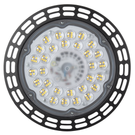 Luminaire LED UFO High Bay 100 W 10 000 lm 6 500 °K [HO-ICUFO-100W-03-CW] pour entrepôt atelier
