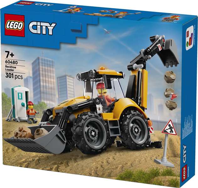 LEGO City Le tractopelle jaune 60480 LEGO City Le tractopelle jaune 60480