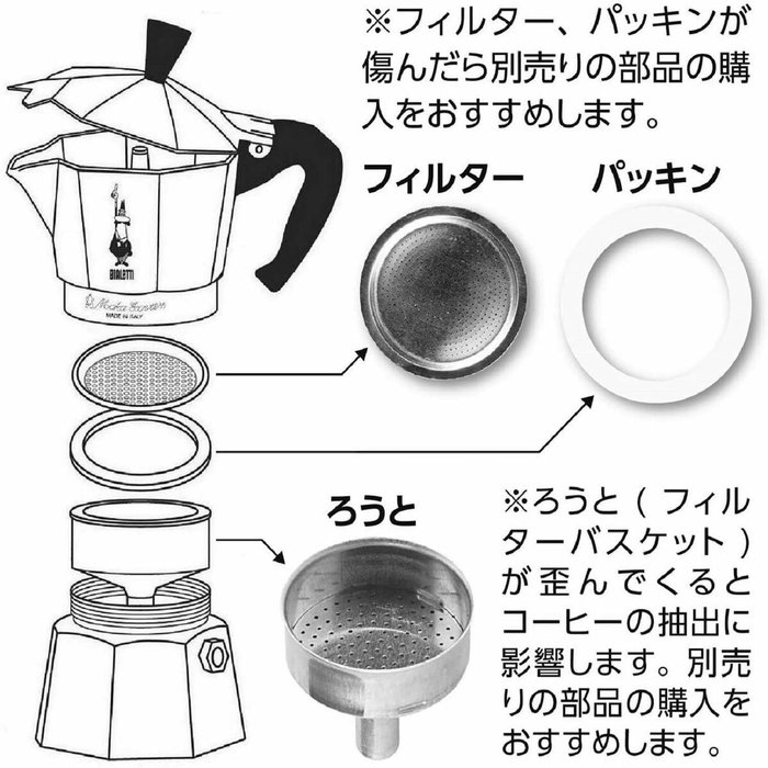 Bialetti Moka Express Cafetière Italienne Aluminium Argenté 4 Tasses