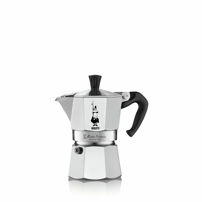 Bialetti Moka Express Cafetière Italienne Aluminium Argenté 4 Tasses