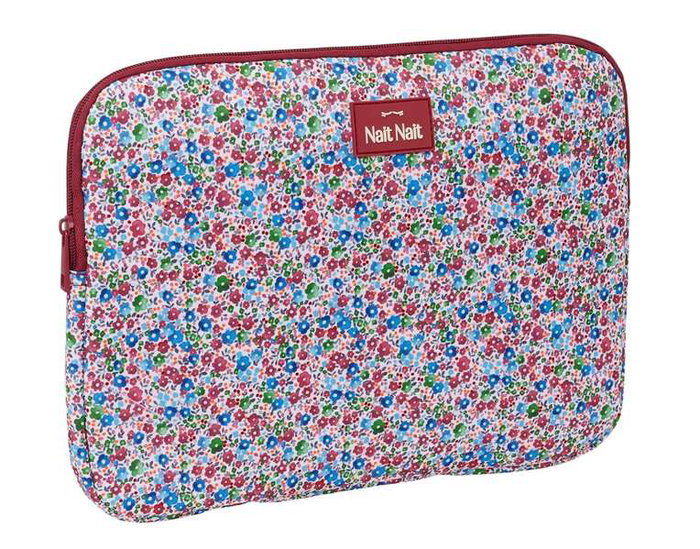 Safta Housse pour Ordinateur Portable 14 Pouces Motif Fleurs Coimbra Bordeaux, Dimensions 34 x 25 x 2 cm - Neuf