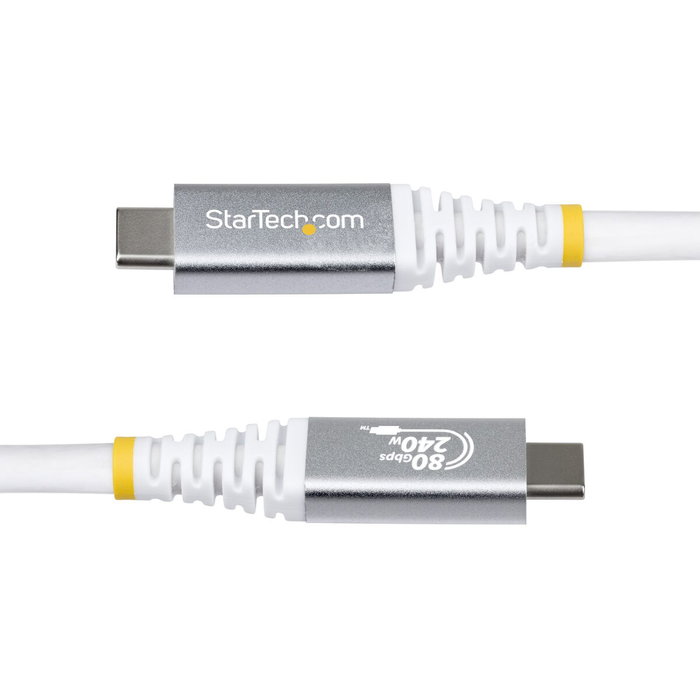 Câble USB Startech CC150CM80GUSB4CABLEW Blanc 1,5 m