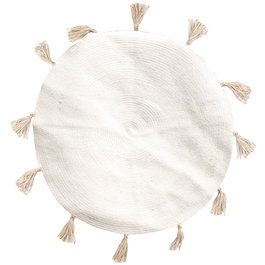 Home Deco Factory Alfombra Beige avec Franges MIRAGE