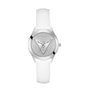 Guess GW0745L3 avec bracelet blanc et cadran argenté