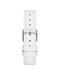 Guess GW0745L3 avec bracelet blanc et cadran argenté Guess GW0745L3 avec bracelet blanc et cadran argenté