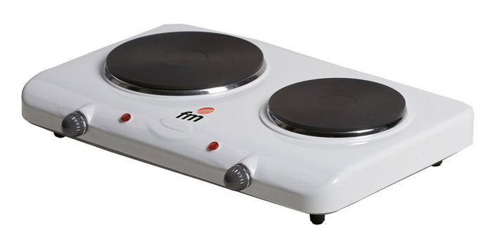 FM H-200 Plaque de cuisson électrique 2 foyers 1000/1500W FM H-200 Plaque de cuisson électrique 2 foyers 1000/1500W