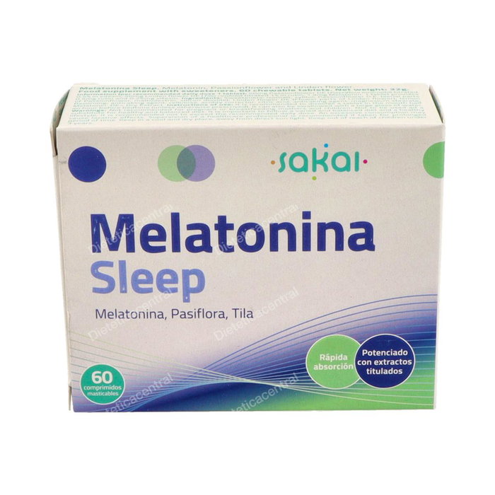 SAKAI Melatonina Sleep 60 comprimés à croquer SAKAI Melatonina Sleep 60 comprimés à croquer