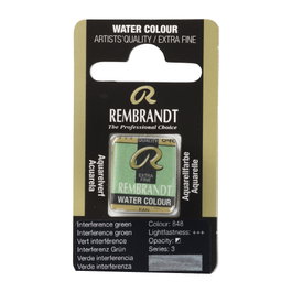 Rembrandt Pastille d'aquarelle Verde Interferencia 848