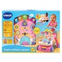 Vtech Super Trotteur - Trotteur Parlant et Éducatif 2 en 1 Rose, avec Tableau d'Éveil Détachable, pour Enfant de 9 à 36 Mois