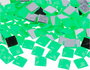 Innspiro Gemas decorativas acryliques carré vert fluor 12x12mm 500u