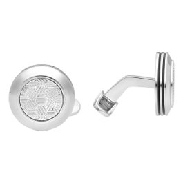 Chopard Classic Boutons de manchette en acier inoxydable, Gris et Palladium