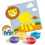 SES CREATIVE My First - Kit d'activité sensorielle Animaux à peindre à la main et au doigt - 16 Cartes + Autocollants - À partir de 1 an