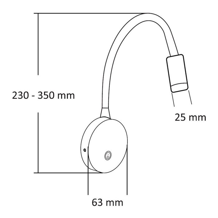 Cristalrecord Aplique LED Clasic blanc, 3 W, 450 lm