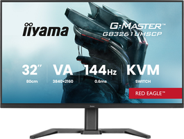 IIYAMA GB3261UHSCP / GB3261UHSCP-B1 Écran PC G-MASTER 31,5" UHD 4K 144 Hz IPS 1ms avec HDMI, DisplayPort et USB Hub, Noir