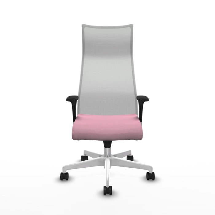 Piqueras y Crespo Chaise de Bureau Albacete Rose et Blanc