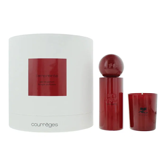 Courreges Set L'Empreinte avec Eau De Parfum 100 ml et Bougie Parfumée 75 g Courreges Set L'Empreinte avec Eau De Parfum 100 ml et Bougie Parfumée 75 g