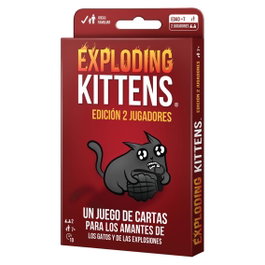 Exploding Kittens EKIEK09ES Jeu de Cartes Exploding Kittens Édition 2 Joueurs Version Espagnole