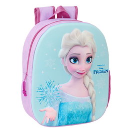 Safta - Sac à dos 3D Frozen pour enfant, 27x33x10 cm - Recommandé à partir de 3 ans