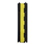 Normaluz Protecteur de câble 1000x250x50mm Caoutchouc avec couvercle à charnière 2 rails intérieurs