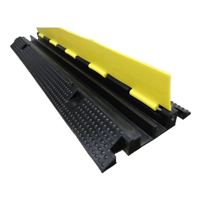 Normaluz Protecteur de câble 1000x250x50mm Caoutchouc avec couvercle à charnière 2 rails intérieurs Normaluz Protecteur de câble 1000x250x50mm Caoutchouc avec couvercle à charnière 2 rails intérieurs
