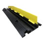 Normaluz Protecteur de câble 1000x250x50mm Caoutchouc avec couvercle à charnière 2 rails intérieurs