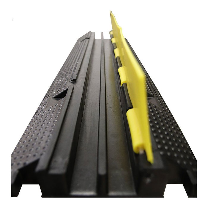 Normaluz Protecteur de câble 1000x250x50mm Caoutchouc avec couvercle à charnière 2 rails intérieurs Normaluz Protecteur de câble 1000x250x50mm Caoutchouc avec couvercle à charnière 2 rails intérieurs