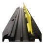 Normaluz Protecteur de câble 1000x250x50mm Caoutchouc avec couvercle à charnière 2 rails intérieurs