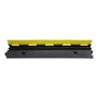 Normaluz Protecteur de câble 1000x250x50mm Caoutchouc avec couvercle à charnière 2 rails intérieurs