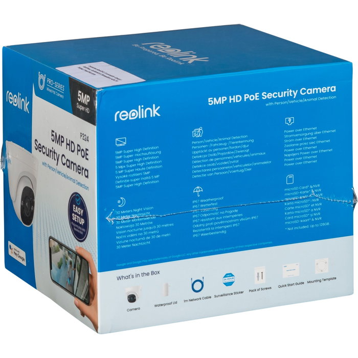 Reolink P320 Caméscope de surveillance Blanc