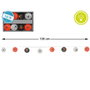 BigBuy Carnival Guirlande Décorative d'Halloween 135 cm avec 8 Lanternes et LED