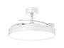 Argon Ventilateur de Plafond Aro 3 Pales Pliables 48x28x48 cm Blanc Métal PVC