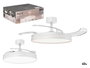 Argon Ventilateur de Plafond Aro 3 Pales Pliables 48x28x48 cm Blanc Métal PVC