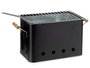 La Dehesa Barbecue Portable Rectangulaire avec Poignées Noir Fer 22x24x44 cm (Set de 4)