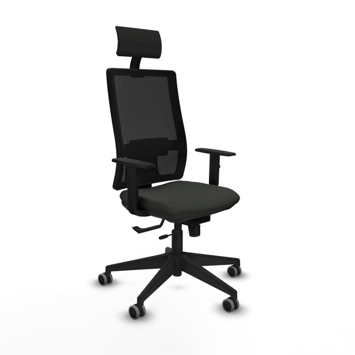 Piqueras y Crespo Chaise de Bureau Horna avec Appui-tête Noir Piqueras y Crespo Chaise de Bureau Horna avec Appui-tête Noir