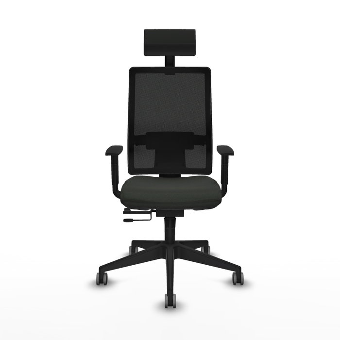 Piqueras y Crespo Chaise de Bureau Horna avec Appui-tête Noir Piqueras y Crespo Chaise de Bureau Horna avec Appui-tête Noir