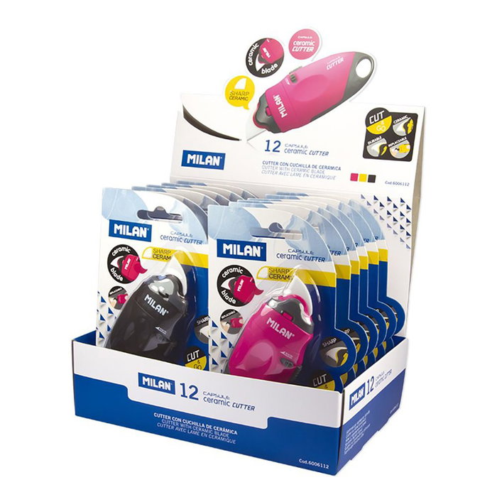 Milán Cutter avec lame en céramique - Couleurs assorties Milán Cutter avec lame en céramique - Couleurs assorties