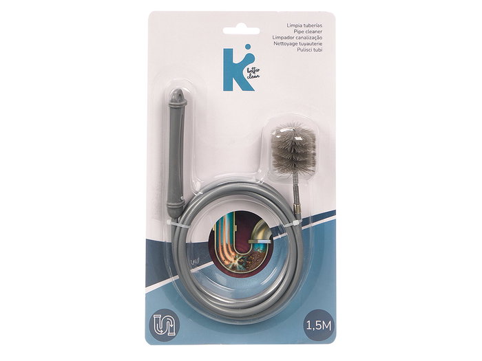 Arte Regal Furet déboucheur de tuyau 1,5 m plastique gris 18,5 x 3,5 x 12 cm (Set de 24)