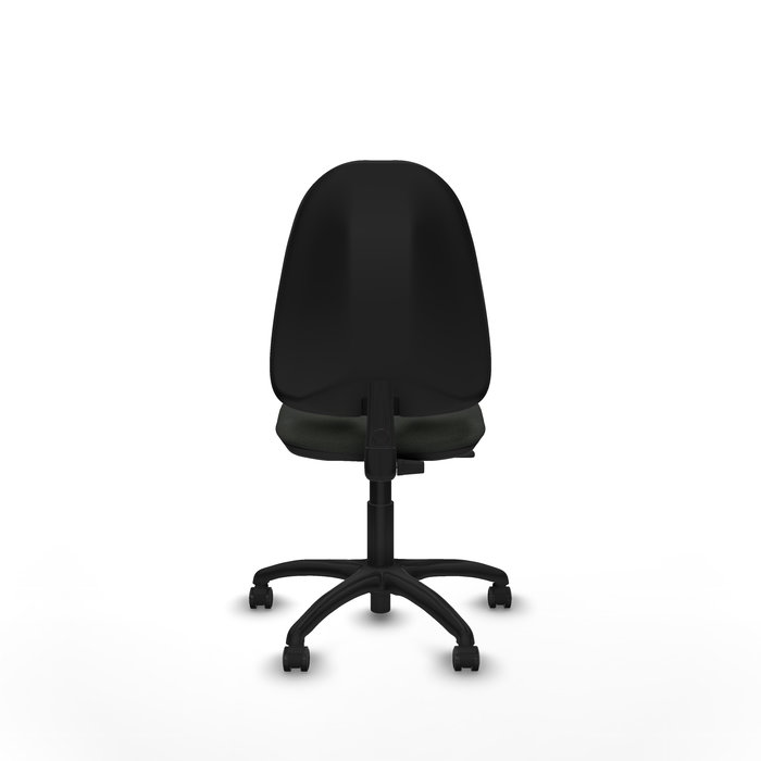Chaise Algarra Contact permament de base Tissu Noir Structure polyamide noire Sans accoudoirs Sans appui-tête Roulettes pour moquette