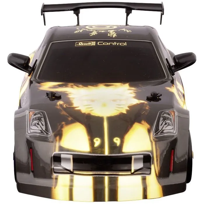 Revell Control Voiture Radiocommandée Drift Car RC Naruto Échelle 1:18 2.4 GHz 4 Roues Motrices LED à Partir de 6 Ans